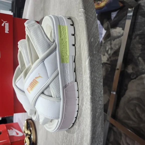 PUMA Mayze White Sandals - Picture 2 of 5